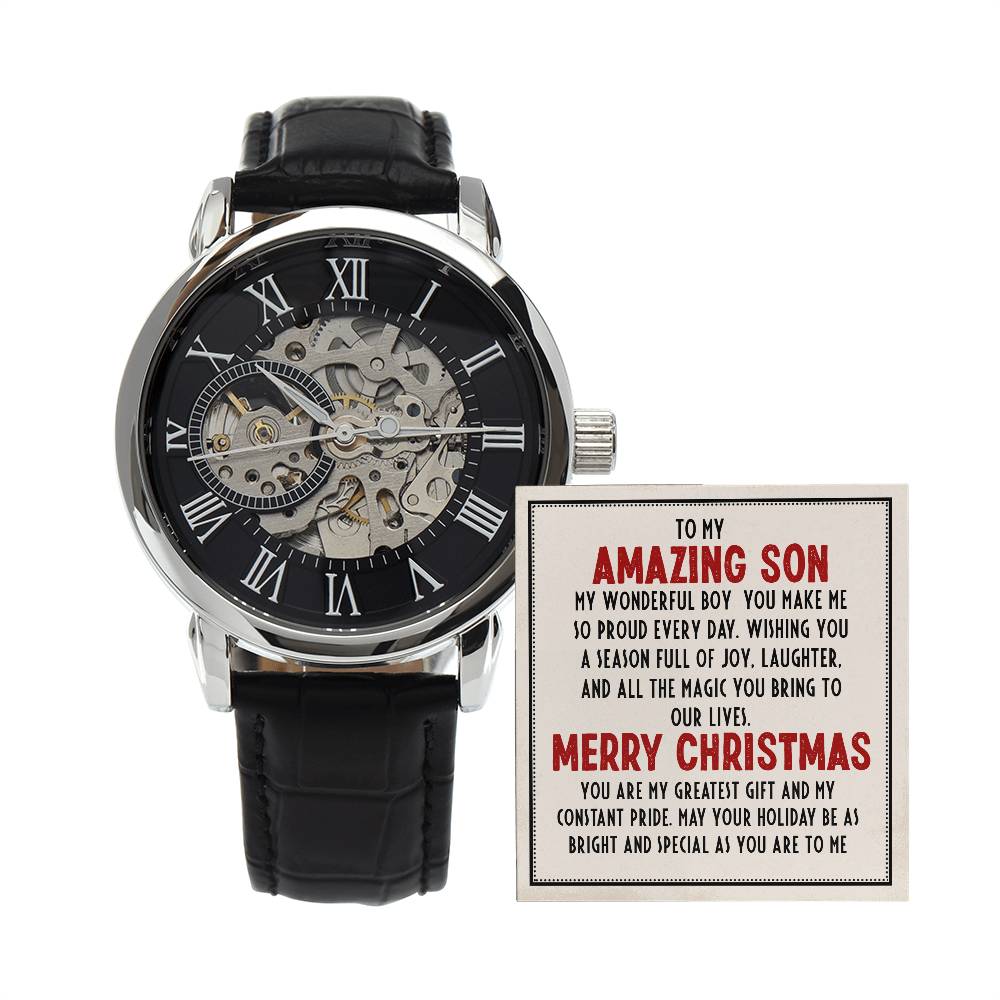 Christmas Collection- Son's Openwork Watch