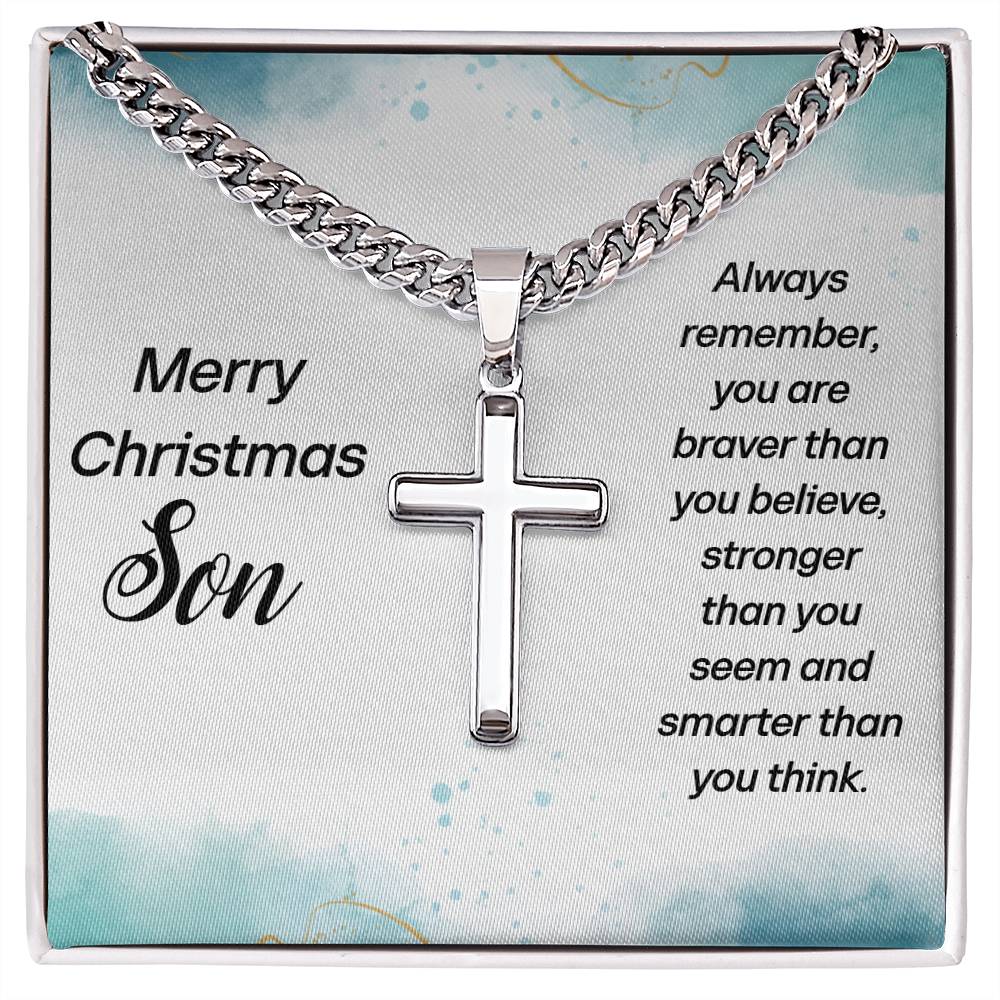 Christmas Collection- Son's Cross Necklace