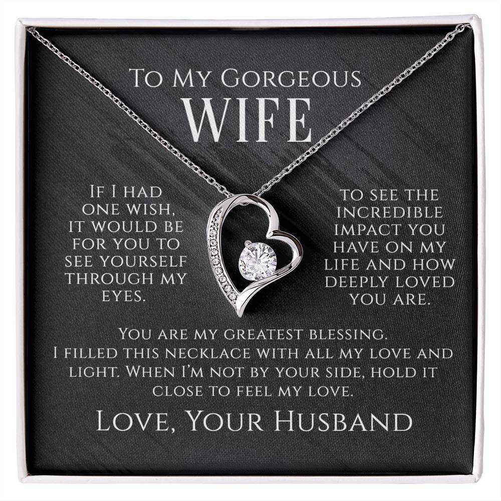 To My Wife- Greatest Blessing Necklace