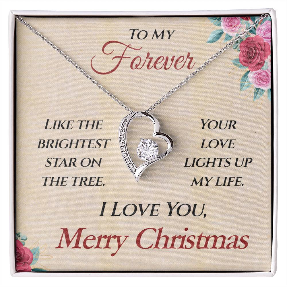 To My Wife- Merry Christmas Forever Necklace